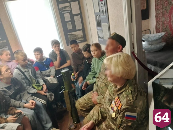 Саратовские участники СВО провели урок мужества в музее Чапаева